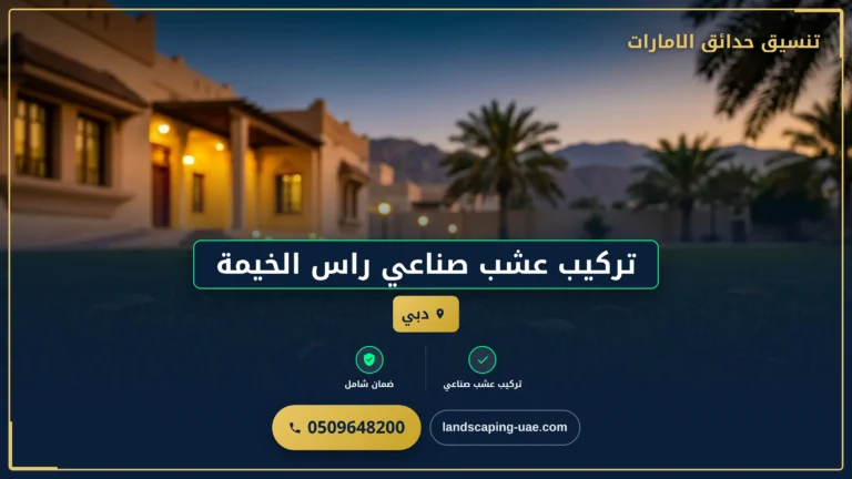 تركيب عشب صناعي العين