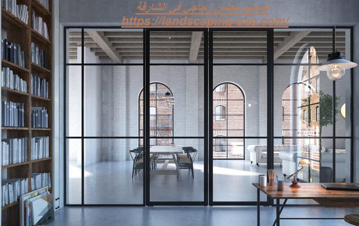 تصميم مجلس زجاجي في الشارقة