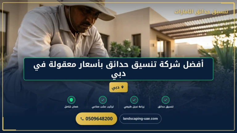 أفضل شركة تنسيق حدائق بأسعار معقولة في دبي: دليل شامل